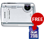 Olympus Mju 720SW 7.1 Megapixel Waterproof Digital Camera & FREE 256 MB Card